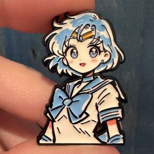 Sailor Mercury kawaii enamel pin